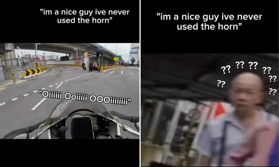 Motorcyclist yells at jaywalkers instead of honking: ‘You ARE the horn’ Motorcyclist yells at jaywalkers instead of honking: ‘You ARE the horn’