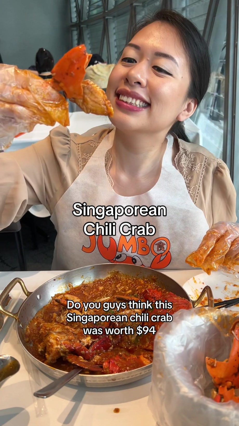 @trishieeann  Singaporean Chili Crab from Jumbo Seafood in Singapore from the…