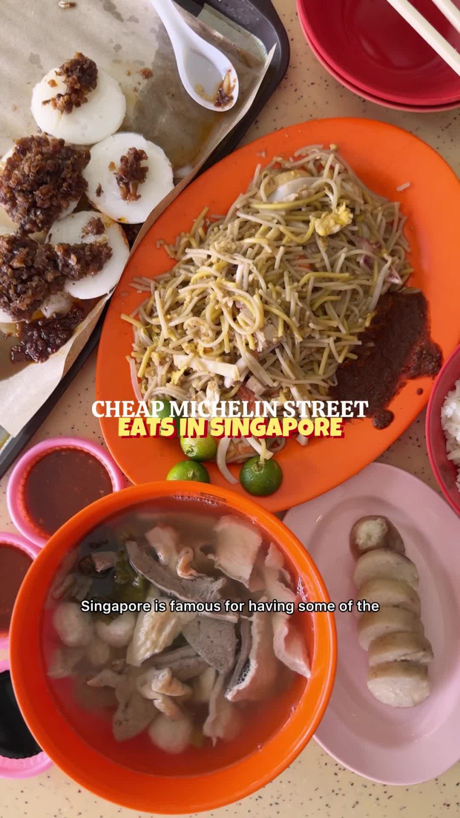 @celinelinarte Trying the cheap #michelin eats at Tiong Bahru Hawker Centre in s…