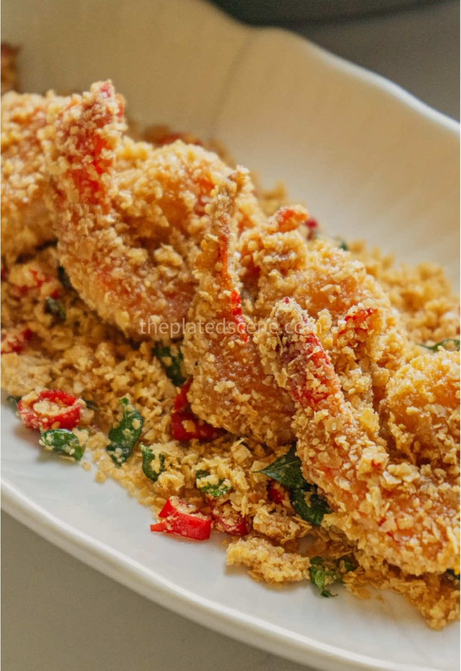 @theplatedscene_ Singapore Cereal Prawn (Udang Cereal Singapura) Please click th…