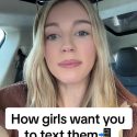 @datingwithgracie How girls want you to text them… #datingadviceformen #datingco…