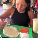 @queensbrit Enjoying her Putu Mayam. It’s not something I’ve seen much in touris…