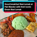 @tokmydish Iconic Green Nasi Lemak at Pak Mandor is a good breakfast spot in Yis…