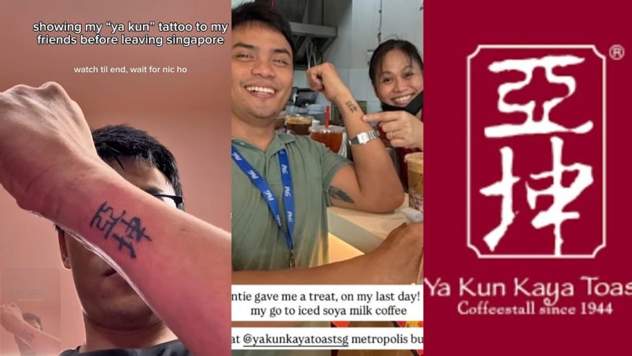 S’pore-Based Filipino Man Gets Tattoo Of Ya Kun Kaya Toast Logo Before Moving Back To Philippines