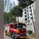 Four taken to hospital after fire in Sembawang