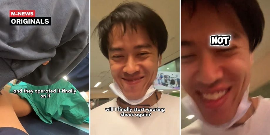 TikToker finds debris stuck in foot after walking barefoot along S’pore’s perimeter, spends S4 extracting it 