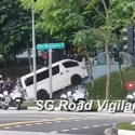 Van driver arrested for multiple offences following police chase in Choa Chu Kang