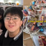 Parenting influencers give out goodie bags on first SIA business class flight in case their baby cries Parenting influencers give out goodie bags on first SIA business class flight in case their baby cries