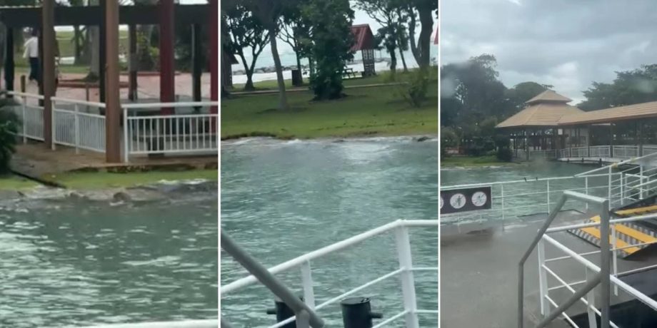 Super high tides seen at Kusu Island, netizens raise concerns about its future Super high tides seen at Kusu Island, netizens raise concerns about its future