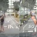 Jaywalker pretends car hit him, apparently blocks road for an hour after getting honked, Singapore News Jaywalker pretends car hit him, apparently blocks road for an hour after getting honked, Singapore News