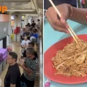 Man queues for an hour to get his char kway teow at Chinatown food centre — then fire breaks out
