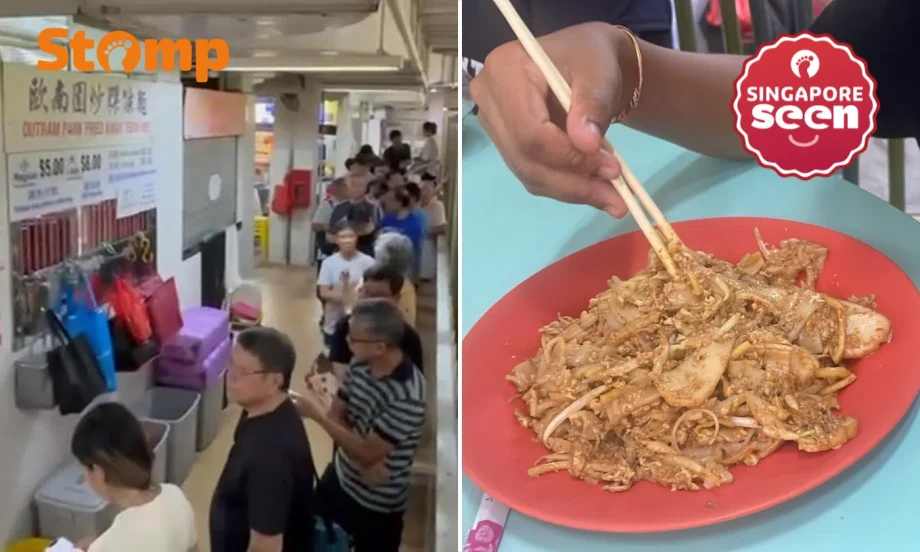 Man queues for an hour to get his char kway teow at Chinatown food centre — then fire breaks out Man queues for an hour to get his char kway teow at Chinatown food centre — then fire breaks out