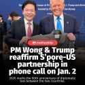 @mothershipsg Prime Minister Lawrence Wong had a telephone call with U.S. Presid…