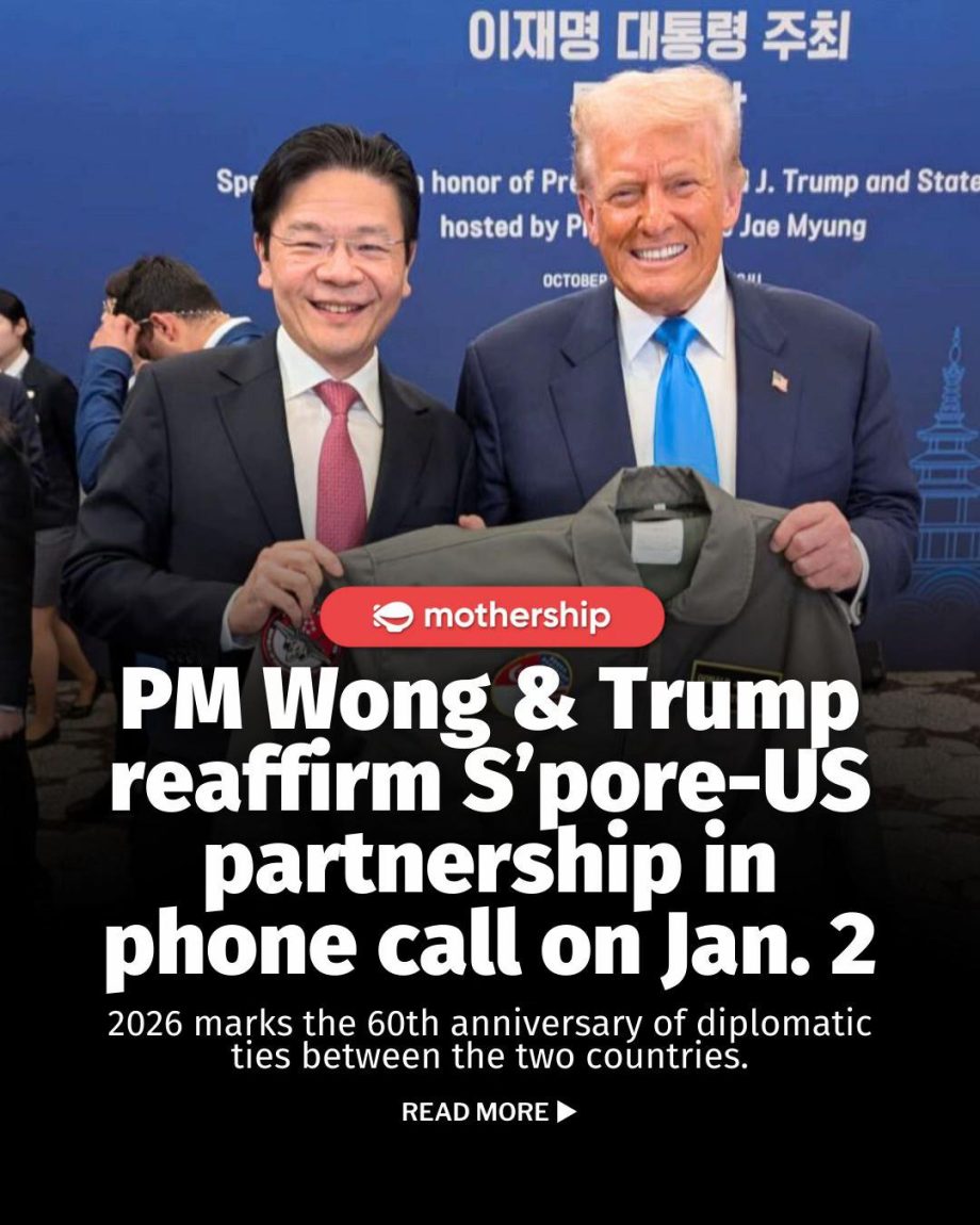 @mothershipsg Prime Minister Lawrence Wong had a telephone call with U.S. Presid…