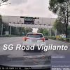 Honda stops in middle of AYE in attempt to avoid ERP gantry, forced to move by vehicles behind it