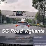 Honda stops in middle of AYE in attempt to avoid ERP gantry, forced to move by vehicles behind it Honda stops in middle of AYE in attempt to avoid ERP gantry, forced to move by vehicles behind it