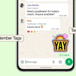 WhatsApp group chat: New tags, stickers, and reminders WhatsApp group chat: New tags, stickers, and reminders