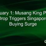 January 1: Musang King Price Drop Triggers Singapore Buying Surge
