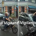 Who’s at fault? Motorcyclist hit by car while changing lanes along Lavender Street