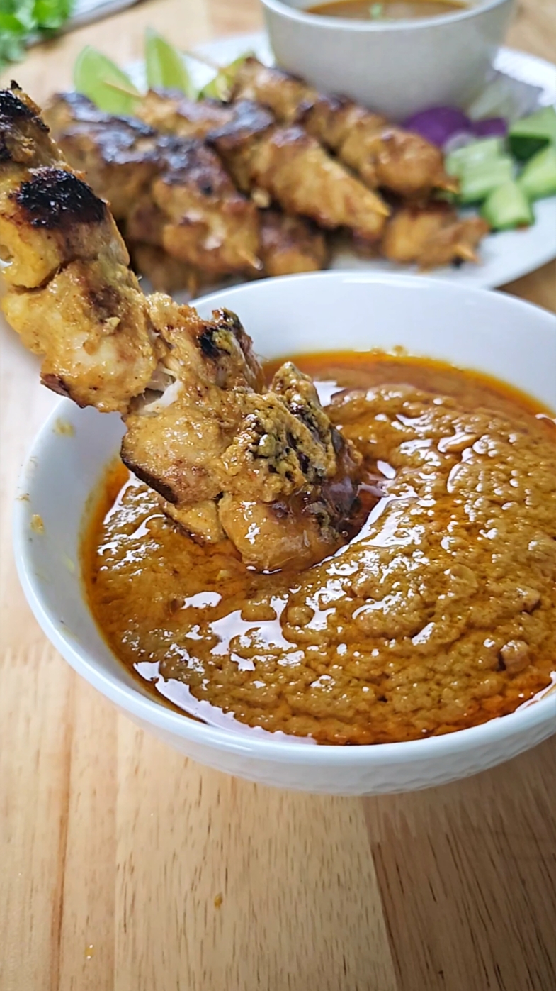 @monseasykitchen Easy homemade Singapore Satay Chicken Recipe  #southeastasianfo…