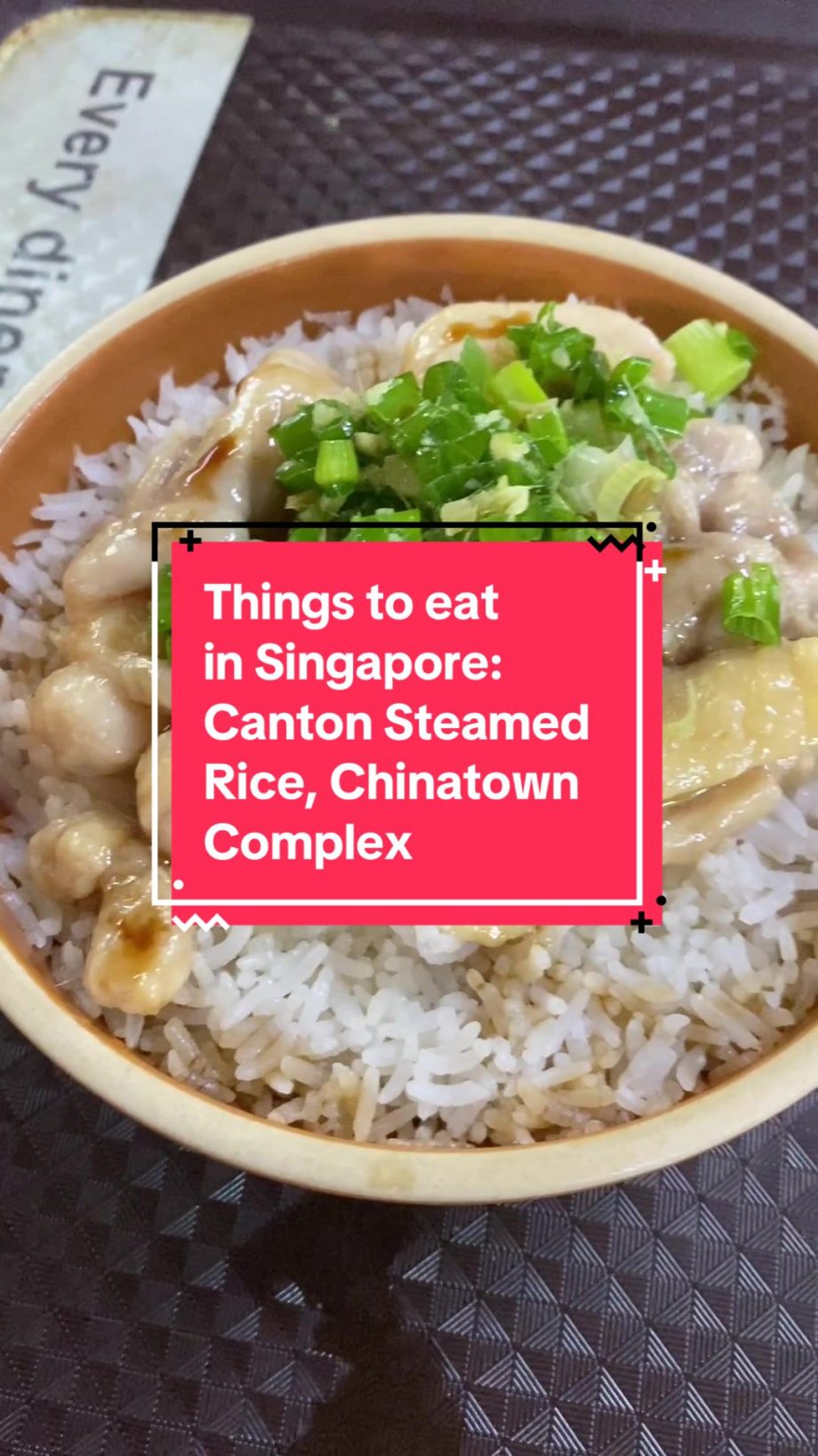 @curiouscavemenstories Canton Steamed Rice, Chinatown Complex #foodie #singapore…