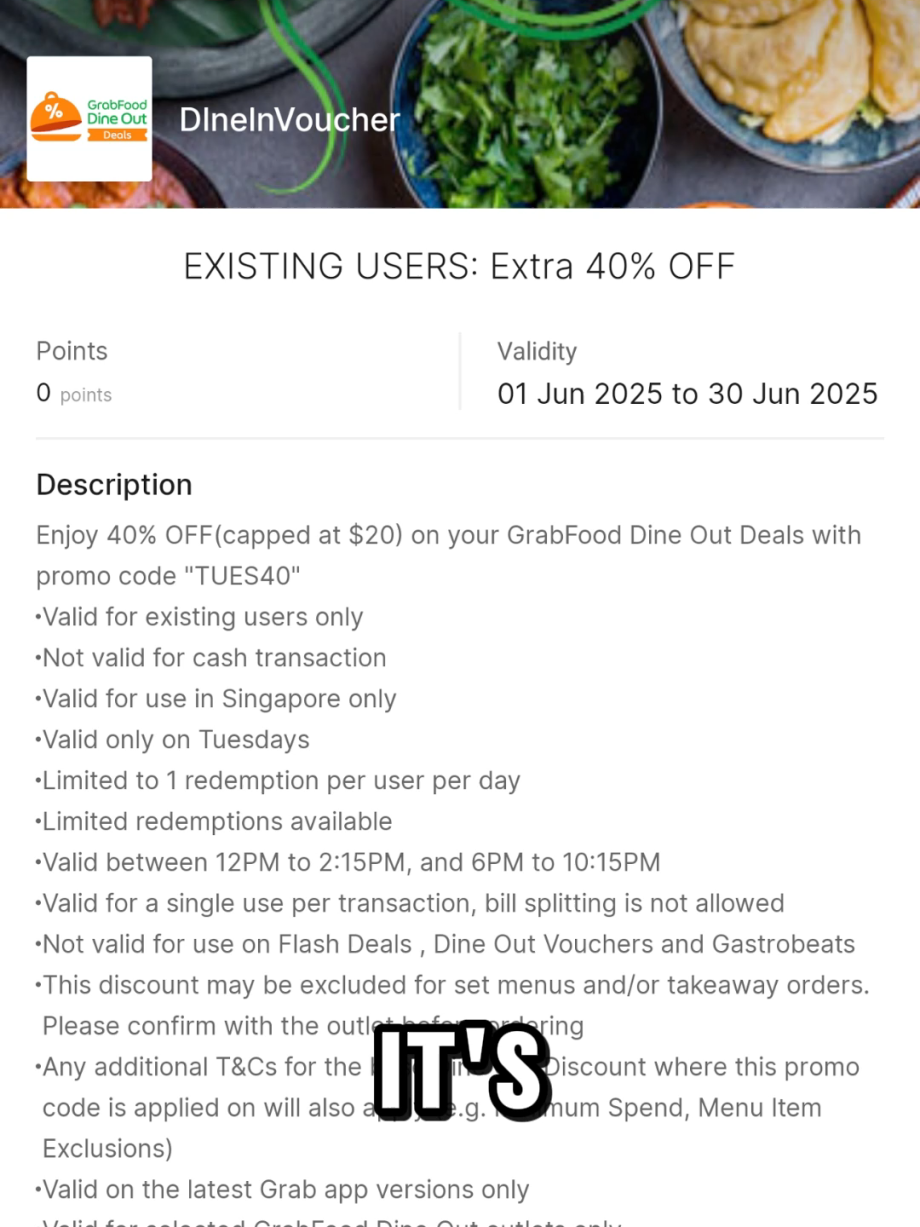 @thosaidon use this the next time you eat on on a Tuesday #singapore #food …