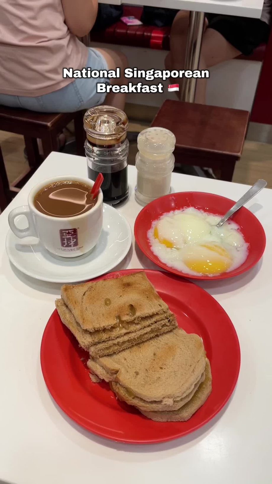 @ray_zeng Eating the national Singaporean breakfast like a local at Ya Kun Kaya …