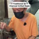 @singaporefoodie  Traditional Charcoal-Grilled Rojak Uncle Fong and his wife h…
