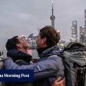 French duo reach Shanghai, China, after walking over 12,000km in 518 days