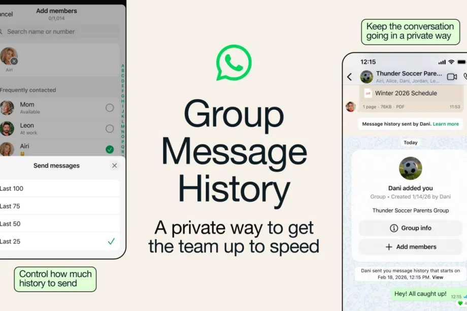 WhatsApp’s newest feature lets new members in group chats catch up on what’s going on WhatsApp’s newest feature lets new members in group chats catch up on what’s going on