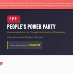 People’s Power Party website taken over by foreign entity; chief says entity unknown to party