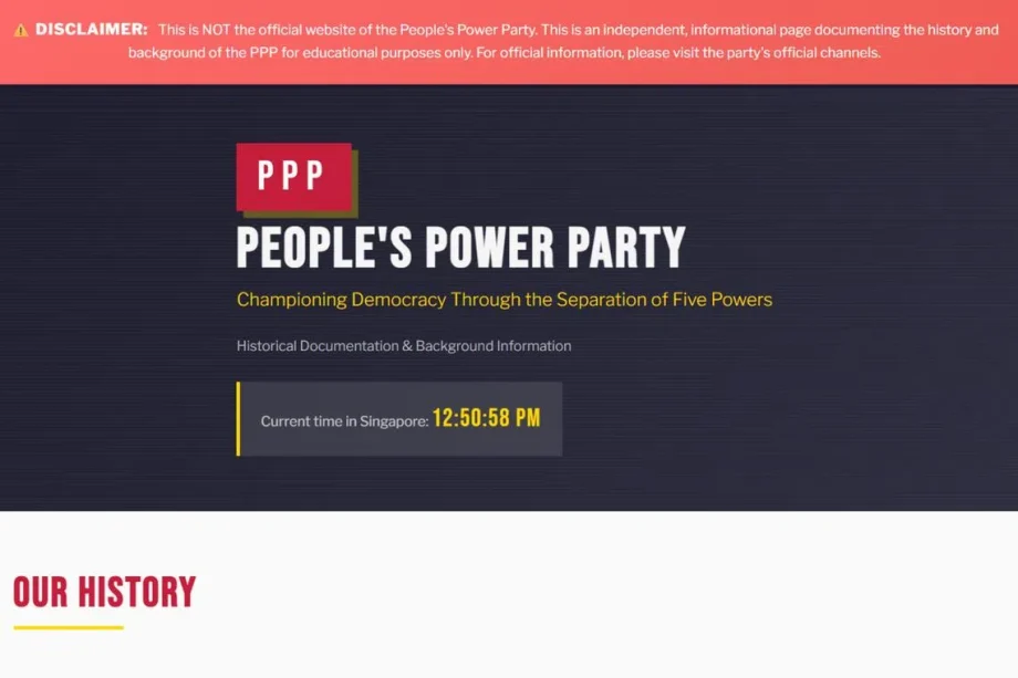 People’s Power Party website taken over by foreign entity; chief says entity unknown to party