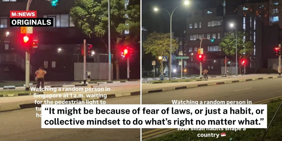Expat praises S’pore pedestrian who waited for green light at empty traffic junction at 1am Expat praises S’pore pedestrian who waited for green light at empty traffic junction at 1am