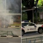 Driver leaves scene after crashing car outside school in Simei, 21-year-old man arrested