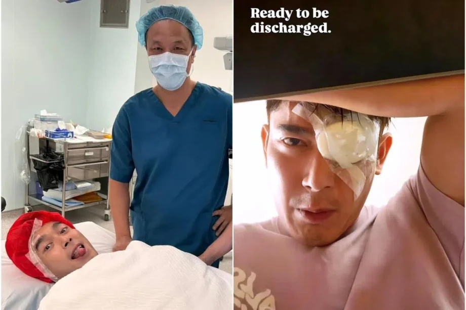 Actor Elvin Ng undergoes emergency retinal surgery after noting dark circular shadow in eye