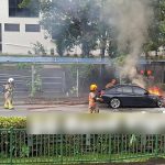 BMW catches fire along Woodlands Avenue 5, no injuries reported, Singapore News