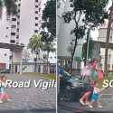 Young girl nearly gets hit by car after running across S’pore carpark, father was helping other girl