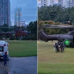 RSAF airlifts crew member out at sea to SGH in medical emergency