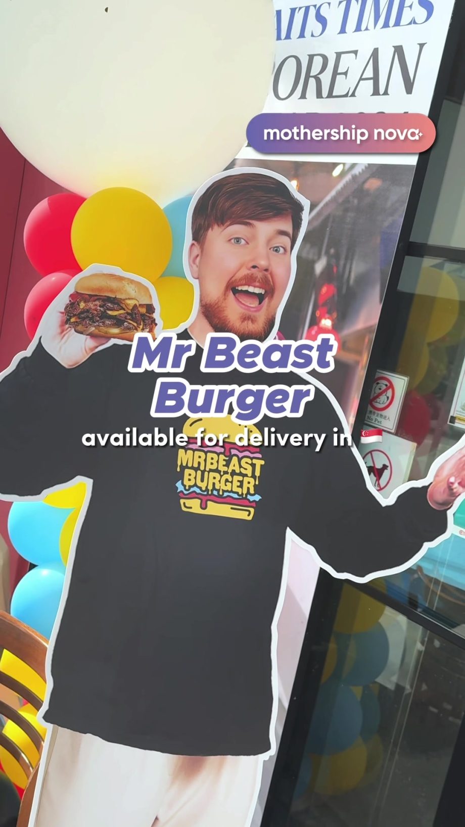 @mothership.nova Mr Beast Burger : Islandwide delivery only via food delivery pl…