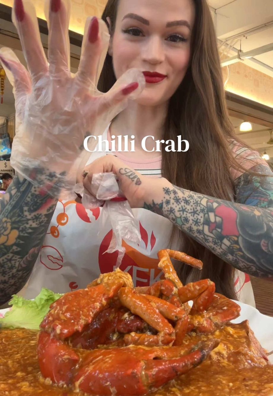 @janiedevours Chilli Crab at Keng Eng Kee in Singapore  #chillicrab #singaporefo…