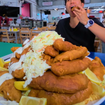 @zermattneo Cheapest Fish & Chips in town for only .90 per set! So we did the …