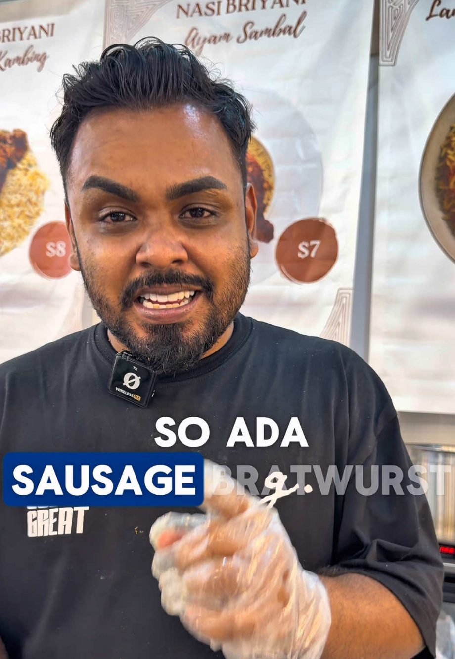 @sheikbismibiryani  Bazaar Ramadhan Style Hot bratwurst sausage bun with melted …