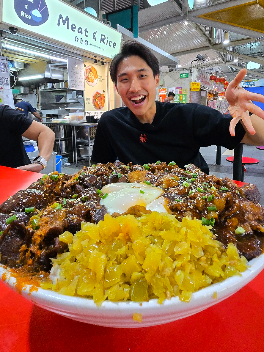 @zermattneo 7KG Braised Pork Rice Challenge from @meatandricesg! Meat sweats wer…