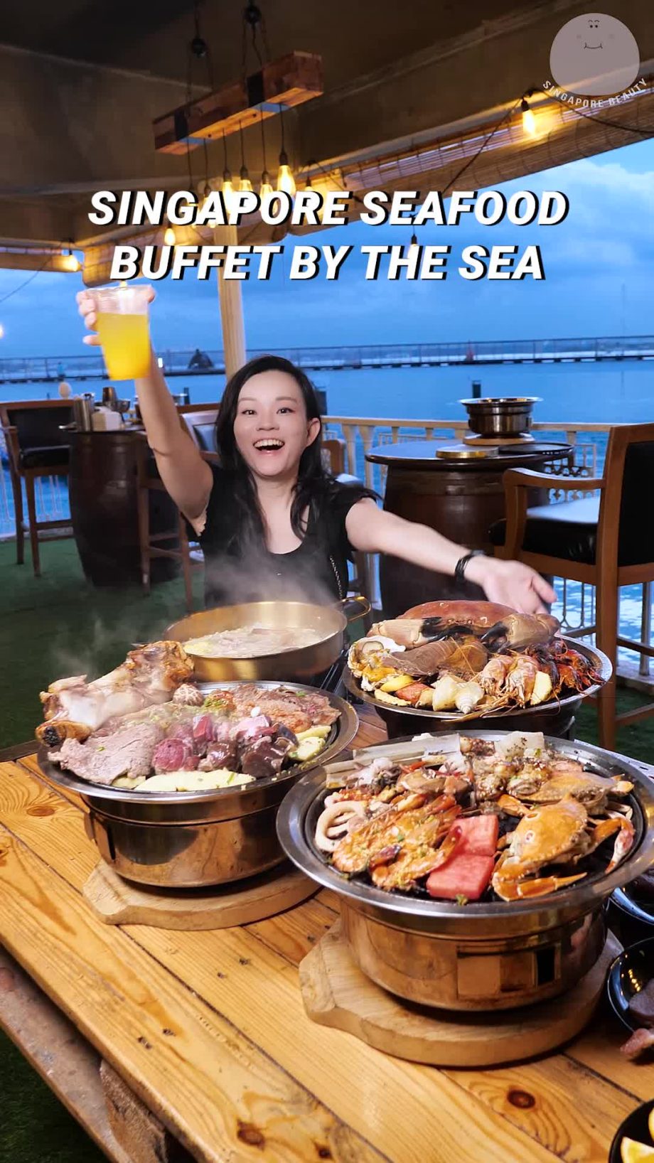 @singaporebeauty Singapore Seafood Buffet by at Sea.  LAUT. SMOKE SHABU GRILL Ch…