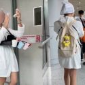 Woman goes viral for doing her makeup while walking at JB checkpoint in bathrobe and slippers, Singapore News