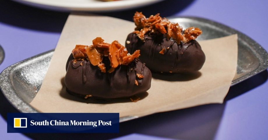 Dish in Focus: Dark chocolate covered stuffed Medjool dates at Migas Hong Kong