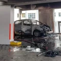 Car catches fire in Yishun carpark; no injuries reported