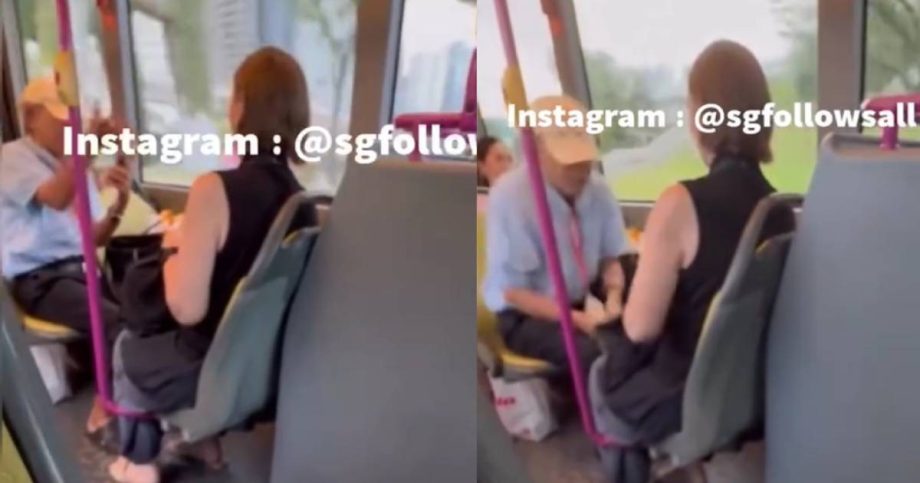 ‘Shut up, sh*t face’: Elderly man hits and screams at woman on public bus, Singapore News ‘Shut up, sh*t face’: Elderly man hits and screams at woman on public bus, Singapore News
