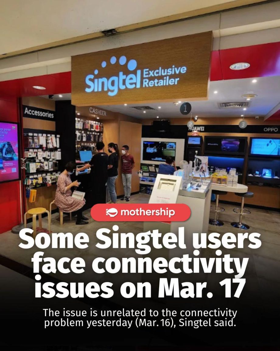 @mothershipsg According to a Facebook post on Mar. 17 at 11:30 AM, Singtel apolo…