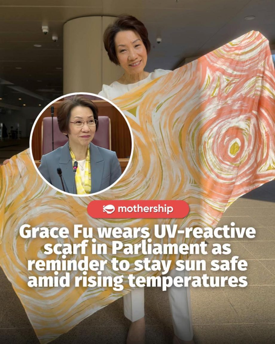 @mothershipsg Minister for Sustainability and the Environment Grace Fu wore a UV…